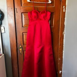 Elegant Red Evening Gown